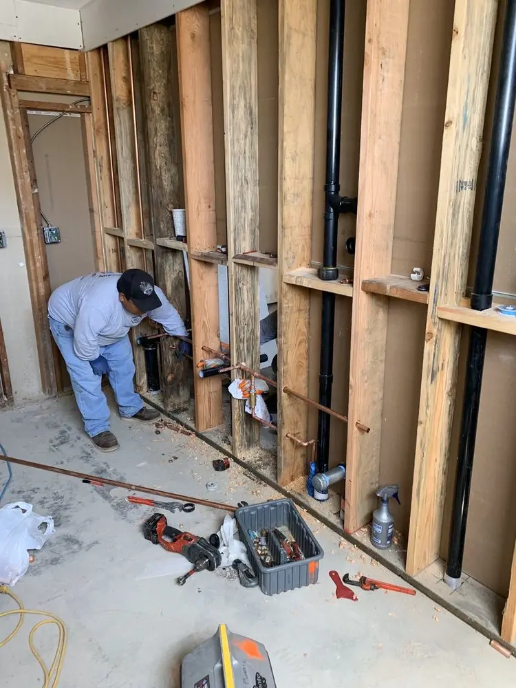 Commercial rough-in plumbing for Water Heater Replacement in Westtown